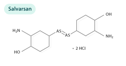 Salvarsan 항생제 구조도
