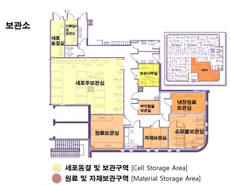 세포주 보관소 설계도 이미지